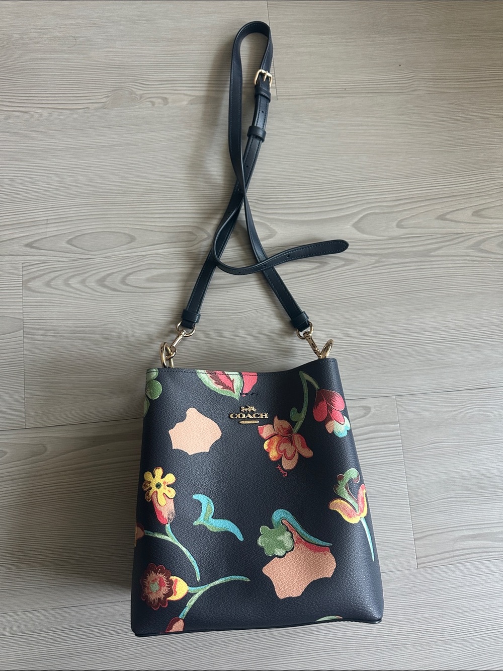 Coach Small Town Bucket Bag - Dreamy Land Floral Print